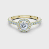 14K IGI Certified Diamond Ring with E-F Color VVS-VS Clarity Diamonds LR-0224@7