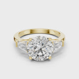 14K IGI Certified Diamond Ring with E-F Color VVS-VS Clarity Diamonds LR-0048@7