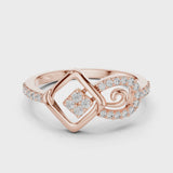 14K IGI Certified Diamond Ring with E-F Color VVS-VS Clarity Diamonds LR-01 (61)