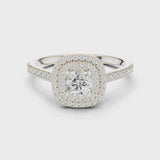14K IGI Certified Diamond Ring with E-F Color VVS-VS Clarity Diamonds LR-0243@7