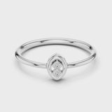 14K IGI Certified Diamond Ring with E-F Color VVS-VS Clarity Diamonds LR-01 (96)