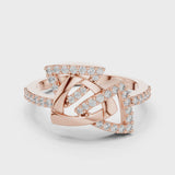14K IGI Certified Diamond Ring with E-F Color VVS-VS Clarity Diamonds LR-01 (83)