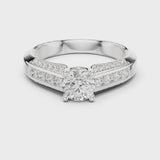 14K IGI Certified Diamond Ring with E-F Color VVS-VS Clarity Diamonds LR-0303@7