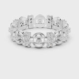 14K IGI Certified Diamond Ring with E-F Color VVS-VS Clarity Diamonds R33@7
