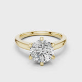 14K IGI Certified Diamond Ring with E-F Color VVS-VS Clarity Diamonds 00001L (36)@7