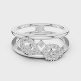 14K IGI Certified Diamond Ring with E-F Color VVS-VS Clarity Diamonds LR-01 (72)