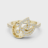 14K IGI Certified Diamond Ring with E-F Color VVS-VS Clarity Diamonds LR-01 (74)