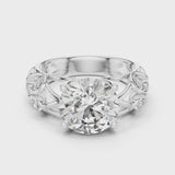 14K IGI Certified Diamond Ring with E-F Color VVS-VS Clarity Diamonds LR-0090@7