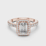 14K IGI Certified Diamond Ring with E-F Color VVS-VS Clarity Diamonds LR-0058@7