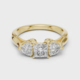 14K IGI Certified Diamond Ring with E-F Color VVS-VS Clarity Diamonds LR-0030@7
