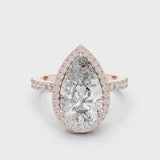 14K IGI Certified Diamond Ring with E-F Color VVS-VS Clarity Diamonds LR-0071@7