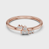 14K IGI Certified Diamond Ring with E-F Color VVS-VS Clarity Diamonds LR-01 (95)