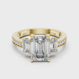 14K IGI Certified Diamond Ring with E-F Color VVS-VS Clarity Diamonds LR-0069@7