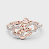 14K IGI Certified Diamond Ring with E-F Color VVS-VS Clarity Diamonds LR-01 (67)