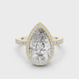14K IGI Certified Diamond Ring with E-F Color VVS-VS Clarity Diamonds LR-0071@7