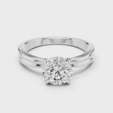 14K IGI Certified Diamond Ring with E-F Color VVS-VS Clarity Diamonds LR-0004@7