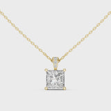 14K IGI Certified Diamond Pendant with E-F Color VVS-VS Clarity Diamonds PND-0004