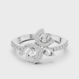 14K IGI Certified Diamond Ring with E-F Color VVS-VS Clarity Diamonds LR-01 (71)