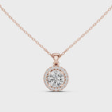 14K IGI Certified Diamond Pendant with E-F Color VVS-VS Clarity Diamonds PND-0002
