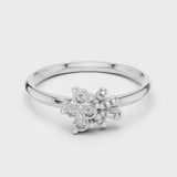 14K IGI Certified Diamond Ring with E-F Color VVS-VS Clarity Diamonds LR-01 (91)