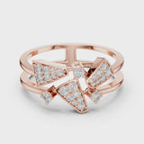 14K IGI Certified Diamond Ring with E-F Color VVS-VS Clarity Diamonds LR-01 (73)