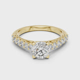 14K IGI Certified Diamond Ring with E-F Color VVS-VS Clarity Diamonds LR-0113@7