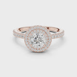 14K IGI Certified Diamond Ring with E-F Color VVS-VS Clarity Diamonds LR-0219@7