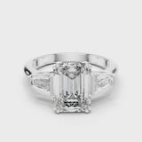 14K IGI Certified Diamond Ring with E-F Color VVS-VS Clarity Diamonds LR-0047@7