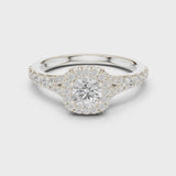 14K IGI Certified Diamond Ring with E-F Color VVS-VS Clarity Diamonds LR-0239@7
