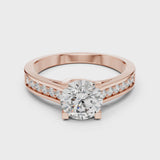 14K IGI Certified Diamond Ring with E-F Color VVS-VS Clarity Diamonds LR-0035@7
