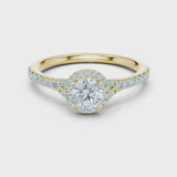 14K IGI Certified Diamond Ring with E-F Color VVS-VS Clarity Diamonds LR-0238@7