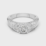 14K IGI Certified Diamond Ring with E-F Color VVS-VS Clarity Diamonds LR-0029@7