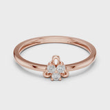 14K IGI Certified Diamond Ring with E-F Color VVS-VS Clarity Diamonds LR-01 (92)