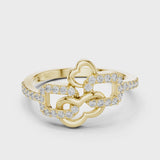 14K IGI Certified Diamond Ring with E-F Color VVS-VS Clarity Diamonds LR-01 (67)