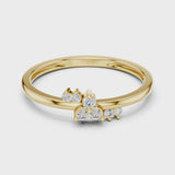 14K IGI Certified Diamond Ring with E-F Color VVS-VS Clarity Diamonds LR-01 (95)