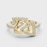 14K IGI Certified Diamond Ring with E-F Color VVS-VS Clarity Diamonds LR-01 (83)