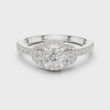 14K IGI Certified Diamond Ring with E-F Color VVS-VS Clarity Diamonds LR-0289@7