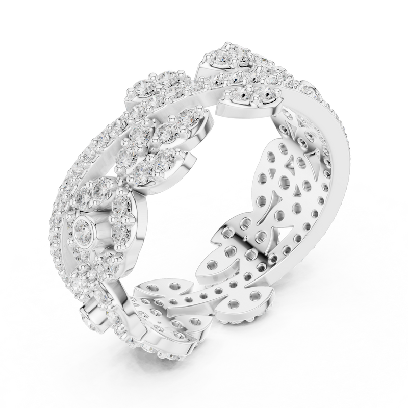 Ladies Ring r45@7 - White Gold - Image