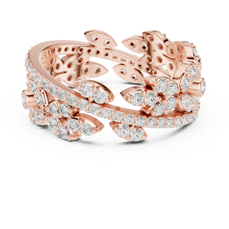 Ladies Ring r45@7 - Rose Gold - Image