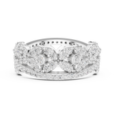 Ladies Ring r45@7 - White Gold - Image