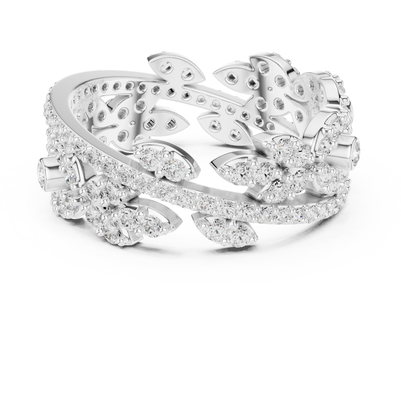 Ladies Ring r45@7 - White Gold - Image