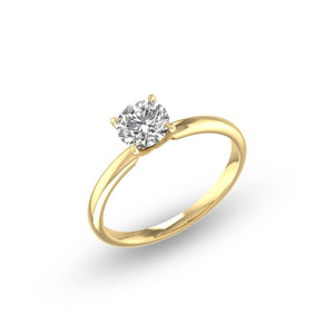 3/4 Carat Natural Diamond Solitaire Ring 14K White Gold 4 Prong (J-K Color I2-I3 Clarity)