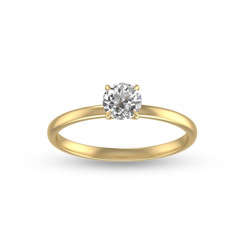 1/2 CT. Diamond Solitaire Engagement Ring in 10K White Gold | Zales Outlet