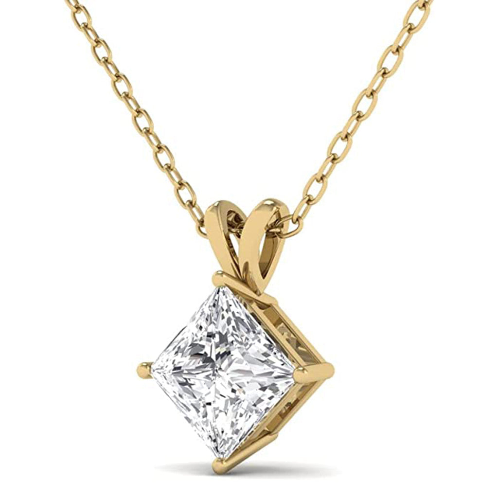 Diamond CZ Solitaire Necklace 1 Carat Sterling Silver, Cubic Zirconia, as  Seen on Kelly Ripa - Etsy | Necklace, Diamond solitaire necklace, Diamond  necklace