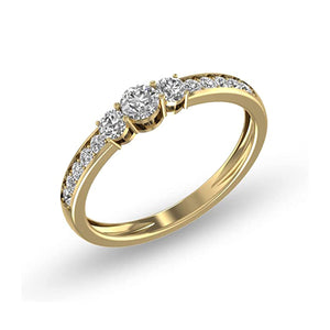 1/2 Carat TW Natural Diamond Wedding/Engagement Ring in 14K White Gold (J-K Color, I2-I3 Clarity)