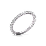 1 Carat TW Natural Diamond Eternity Band in 14K White and Yellow Gold (Color J-K, Clarity I2-I3)
