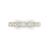 2 Carat TW Natural Diamond Eternity Band in 14K Yellow and White Gold (Color J-K, Clarity I2-I3)