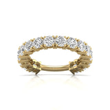 2 Carat TW Natural Diamond Eternity Band in 14K Yellow and White Gold (Clarity I2-I3, Color J-K)