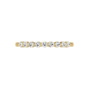 1/2 Carat TW Round Cut Natural Diamond Fashion Ring for Women in 14K White and Yellow Gold - Jewelry for Wedding, Anniversary, Engagement, and Birthday Gift