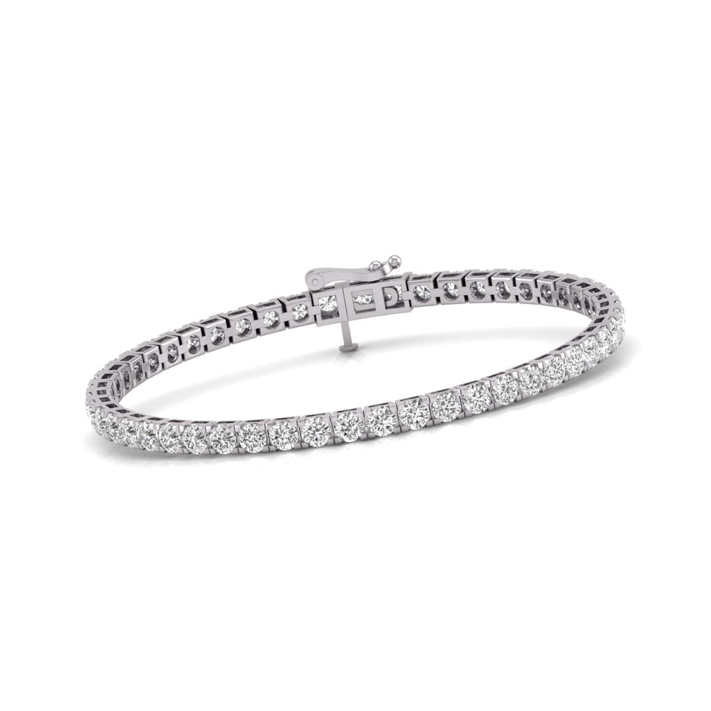 7 Carat Diamond Bracelet. 14K White Gold Diamond Tennis Bracelet, Women's Diamond  Bracelet. White Gold Bracelet With Diamonds. - Etsy